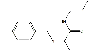 N-butyl-2-{[(4-methylphenyl)methyl]amino}propanamide Struktur