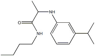 N-butyl-2-{[3-(propan-2-yl)phenyl]amino}propanamide Struktur