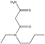 N-butyl-2-carbamothioyl-N-ethylacetamide Struktur