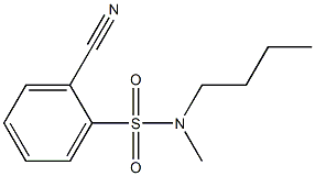 N-butyl-2-cyano-N-methylbenzenesulfonamide Struktur