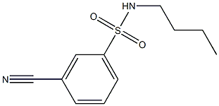 N-butyl-3-cyanobenzenesulfonamide Struktur