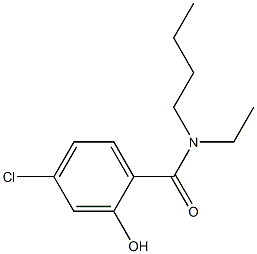 N-butyl-4-chloro-N-ethyl-2-hydroxybenzamide Struktur