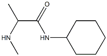 N-cyclohexyl-2-(methylamino)propanamide Struktur