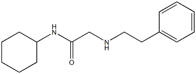 N-cyclohexyl-2-[(2-phenylethyl)amino]acetamide Struktur