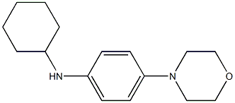 N-cyclohexyl-4-(morpholin-4-yl)aniline Struktur