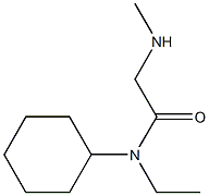 N-cyclohexyl-N-ethyl-2-(methylamino)acetamide Struktur