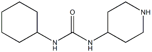 N-cyclohexyl-N'-piperidin-4-ylurea Struktur