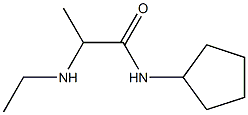 N-cyclopentyl-2-(ethylamino)propanamide Struktur