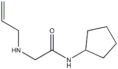 N-cyclopentyl-2-(prop-2-en-1-ylamino)acetamide Struktur