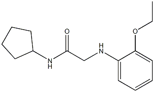 N-cyclopentyl-2-[(2-ethoxyphenyl)amino]acetamide Struktur