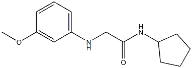 N-cyclopentyl-2-[(3-methoxyphenyl)amino]acetamide Struktur