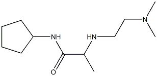 N-cyclopentyl-2-{[2-(dimethylamino)ethyl]amino}propanamide Struktur