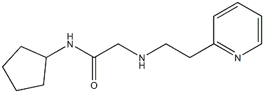 N-cyclopentyl-2-{[2-(pyridin-2-yl)ethyl]amino}acetamide Struktur