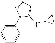 N-cyclopropyl-1-phenyl-1H-1,2,3,4-tetrazol-5-amine Struktur