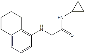 N-cyclopropyl-2-(5,6,7,8-tetrahydronaphthalen-1-ylamino)acetamide Struktur