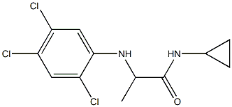 N-cyclopropyl-2-[(2,4,5-trichlorophenyl)amino]propanamide Struktur