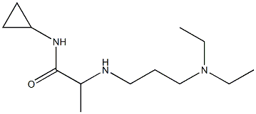 N-cyclopropyl-2-{[3-(diethylamino)propyl]amino}propanamide Struktur