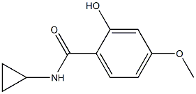 N-cyclopropyl-2-hydroxy-4-methoxybenzamide Struktur