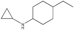 N-cyclopropyl-N-(4-ethylcyclohexyl)amine Struktur