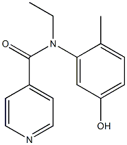 N-ethyl-N-(5-hydroxy-2-methylphenyl)pyridine-4-carboxamide Struktur