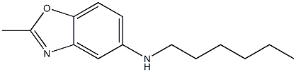 N-hexyl-2-methyl-1,3-benzoxazol-5-amine Struktur