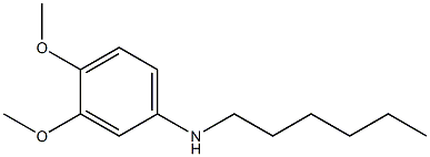 N-hexyl-3,4-dimethoxyaniline Struktur