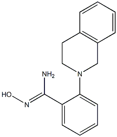 N'-hydroxy-2-(1,2,3,4-tetrahydroisoquinolin-2-yl)benzene-1-carboximidamide Struktur