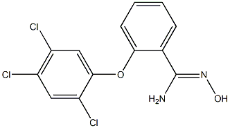 N'-hydroxy-2-(2,4,5-trichlorophenoxy)benzene-1-carboximidamide Struktur