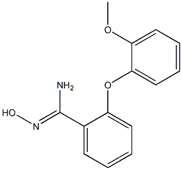 N'-hydroxy-2-(2-methoxyphenoxy)benzene-1-carboximidamide Struktur