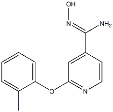 N'-hydroxy-2-(2-methylphenoxy)pyridine-4-carboximidamide Struktur