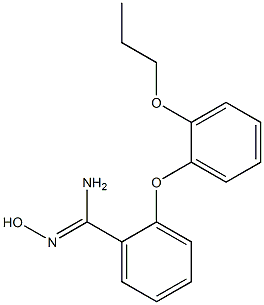 N'-hydroxy-2-(2-propoxyphenoxy)benzene-1-carboximidamide Struktur