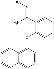 N'-hydroxy-2-(naphthalen-1-yloxy)benzene-1-carboximidamide Struktur