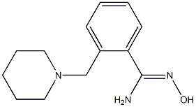 N'-hydroxy-2-(piperidin-1-ylmethyl)benzenecarboximidamide Struktur