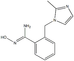 N'-hydroxy-2-[(2-methyl-1H-imidazol-1-yl)methyl]benzenecarboximidamide Struktur