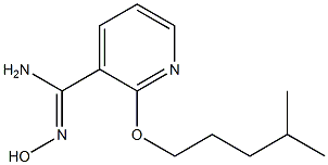 N'-hydroxy-2-[(4-methylpentyl)oxy]pyridine-3-carboximidamide Struktur