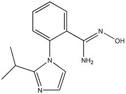 N'-hydroxy-2-[2-(propan-2-yl)-1H-imidazol-1-yl]benzene-1-carboximidamide Struktur