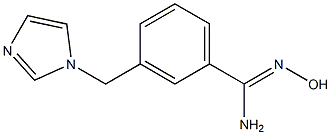 N'-hydroxy-3-(1H-imidazol-1-ylmethyl)benzenecarboximidamide Struktur