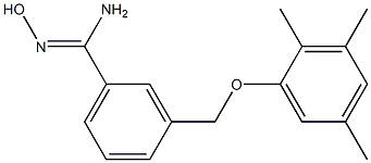 N'-hydroxy-3-(2,3,5-trimethylphenoxymethyl)benzene-1-carboximidamide Struktur