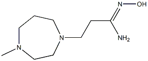 N'-hydroxy-3-(4-methyl-1,4-diazepan-1-yl)propanimidamide Struktur