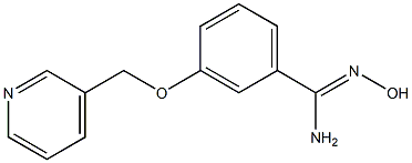 N'-hydroxy-3-(pyridin-3-ylmethoxy)benzenecarboximidamide Struktur