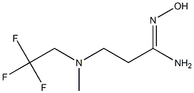 N'-hydroxy-3-[methyl(2,2,2-trifluoroethyl)amino]propanimidamide Struktur