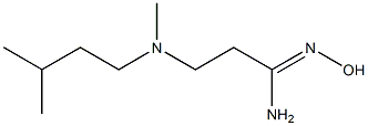 N'-hydroxy-3-[methyl(3-methylbutyl)amino]propanimidamide Struktur