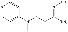 N'-hydroxy-3-[methyl(pyridin-4-yl)amino]propanimidamide Struktur