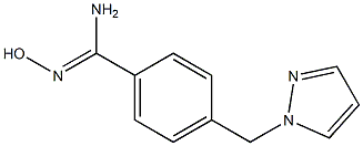 N'-hydroxy-4-(1H-pyrazol-1-ylmethyl)benzenecarboximidamide Struktur