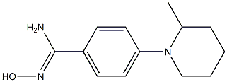 N'-hydroxy-4-(2-methylpiperidin-1-yl)benzene-1-carboximidamide Struktur