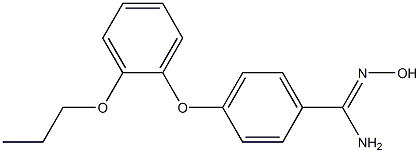 N'-hydroxy-4-(2-propoxyphenoxy)benzene-1-carboximidamide Struktur