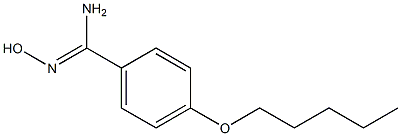 N'-hydroxy-4-(pentyloxy)benzenecarboximidamide Struktur