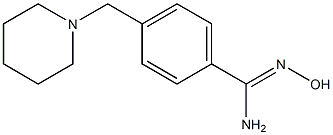 N'-hydroxy-4-(piperidin-1-ylmethyl)benzenecarboximidamide Struktur