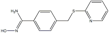 N'-hydroxy-4-[(pyridin-2-ylsulfanyl)methyl]benzene-1-carboximidamide Struktur