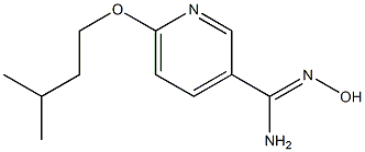 N'-hydroxy-6-(3-methylbutoxy)pyridine-3-carboximidamide Struktur